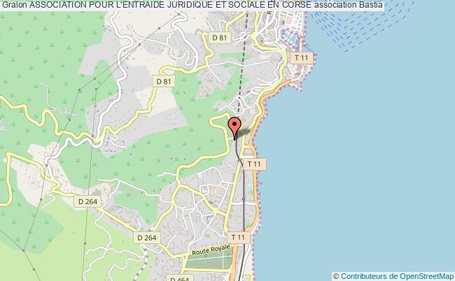 plan association Association Pour L'entraide Juridique Et Sociale En Corse Bastia