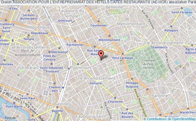 plan association Association Pour L'entreprenariat Des Hotels Cafes Restaurants (ae-hcr) Paris 11e