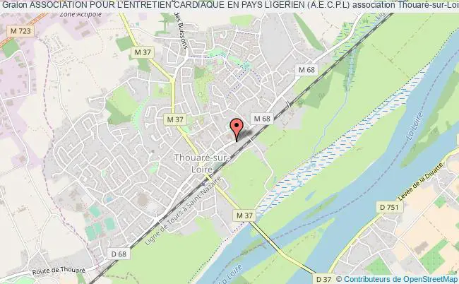 plan association Association Pour L'entretien Cardiaque En Pays Ligerien (a.e.c.p.l) Thouaré-sur-Loire