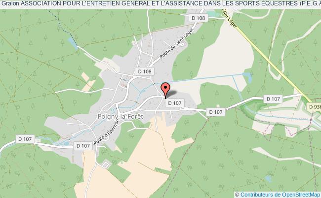 plan association Association Pour L'entretien GÉnÉral Et L'assistance Dans Les Sports Équestres (p.e.g.a.s.e) Poigny-la-Forêt