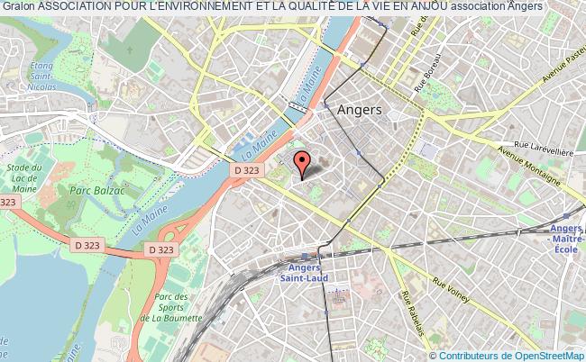 plan association Association Pour L'environnement Et La Qualite De La Vie En Anjou Angers