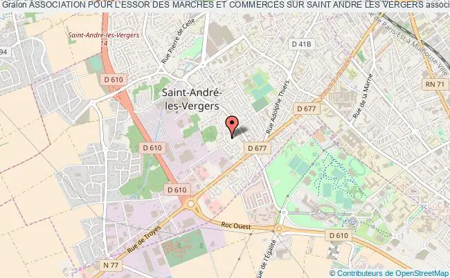 plan association Association Pour L'essor Des Marches Et Commerces Sur Saint Andre Les Vergers Saint-André-les-Vergers