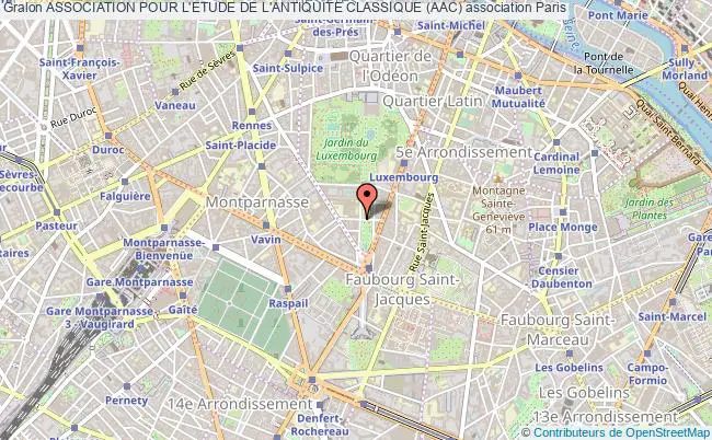plan association Association Pour L'etude De L'antiquite Classique (aac) Paris