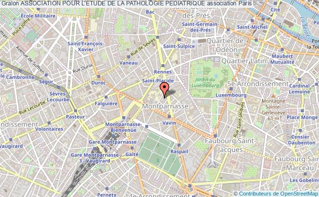 plan association Association Pour L'etude De La Pathologie Pediatrique Paris
