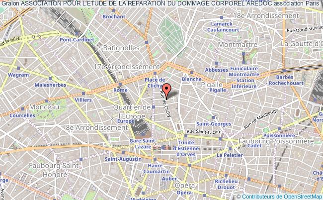 plan association Association Pour L'etude De La Reparation Du Dommage Corporel Aredoc Paris
