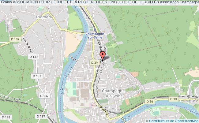 plan association Association Pour L'etude Et La Recherche En Oncologie De Forcilles Champagne-sur-Seine