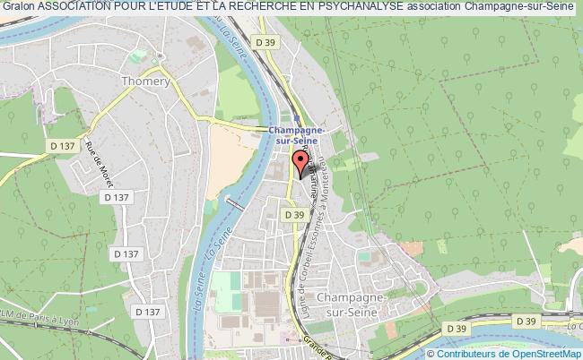 plan association Association Pour L'etude Et La Recherche En Psychanalyse Champagne-sur-Seine