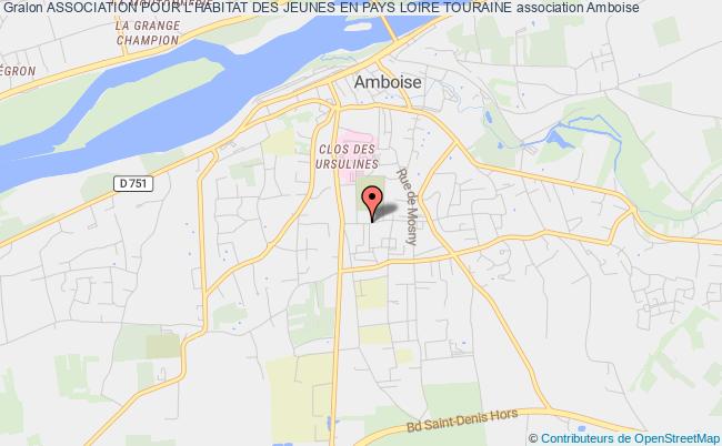 plan association Association Pour L'habitat Des Jeunes En Pays Loire Touraine Amboise