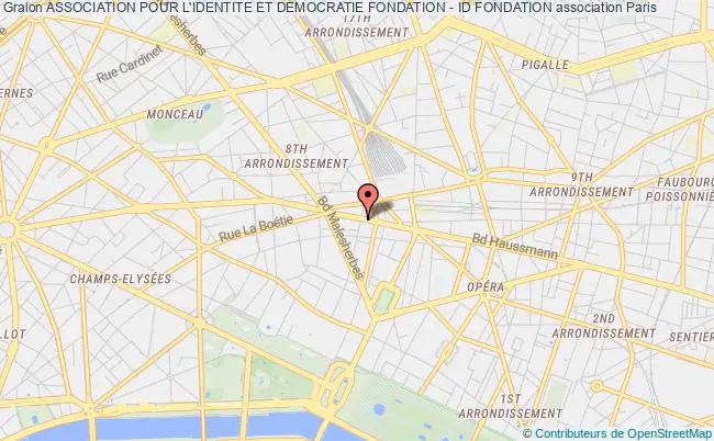 plan association Association Pour L'identite Et Democratie Fondation - Id Fondation Paris