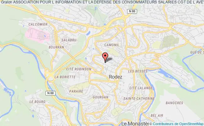 plan association Association Pour L Information Et La Defense Des Consommateurs Salaries Cgt De L Aveyron Rodez