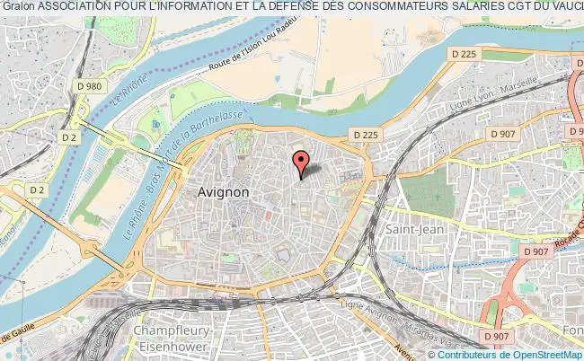 plan association Association Pour L'information Et La Defense Des Consommateurs Salaries Cgt Du Vaucluse Indecosa Avignon