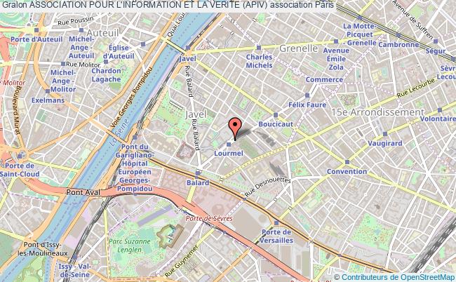 plan association Association Pour L'information Et La Verite (apiv) Paris