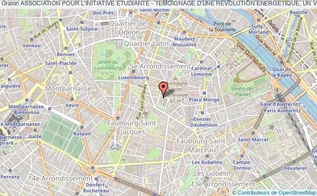plan association Association Pour L'initiative Etudiante - Temoignage D'une Revolution Energetique, Un Voyage Europeen (aie-treve) Paris 5e
