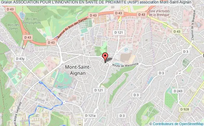 plan association Association Pour L'innovation En Sante De Proximite (aisp) Mont-Saint-Aignan