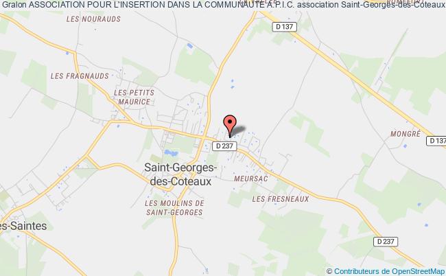 plan association Association Pour L'insertion Dans La Communaute A.p.i.c. Saint-Georges-des-Coteaux