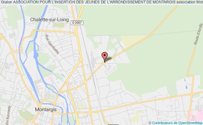 plan association Association Pour L'insertion Des Jeunes De L'arrondissement De Montargis Montargis