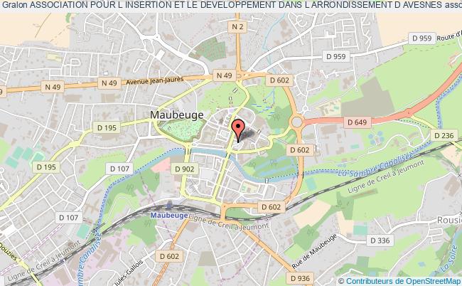 plan association Association Pour L Insertion Et Le Developpement Dans L Arrondissement D Avesnes Maubeuge