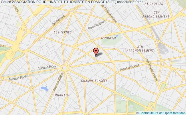 plan association Association Pour L'institut Thomiste En France (aitf) Paris