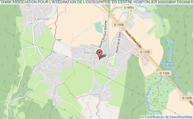 plan association Association Pour L'integration De L'osteopathie En Centre Hospitalier Doussard