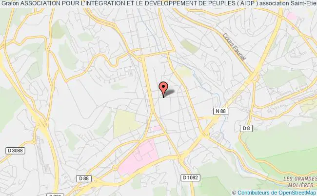 plan association Association Pour L'intÉgration Et Le DÉveloppement De Peuples ( Aidp ) Saint-Étienne