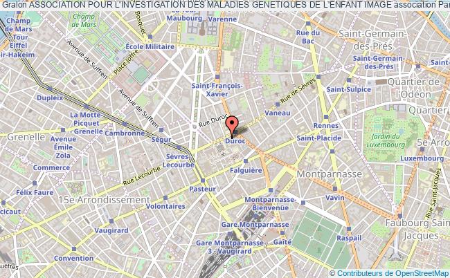 plan association Association Pour L'investigation Des Maladies Genetiques De L'enfant Image Paris