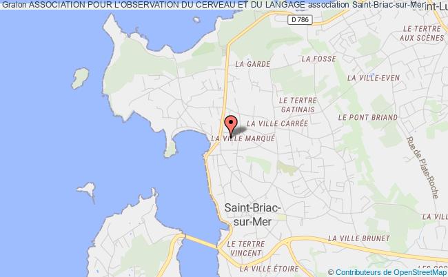 plan association Association Pour L'observation Du Cerveau Et Du Langage Saint-Briac-sur-Mer