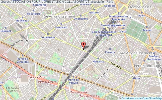 plan association Association Pour L'orientation Collaborative Paris 15e