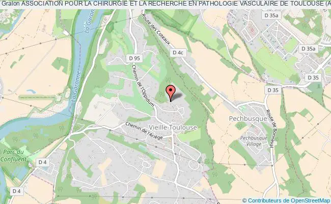 plan association Association Pour La Chirurgie Et La Recherche En Pathologie Vasculaire De Toulouse (acrvt) Vieille-Toulouse