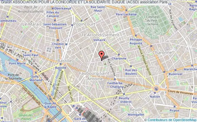 plan association Association Pour La Concorde Et La Solidarite Djique (acsd) Paris