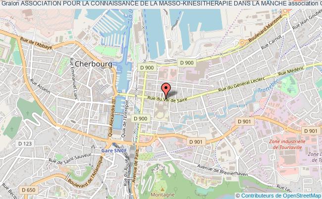 plan association Association Pour La Connaissance De La Masso-kinesitherapie Dans La Manche Cherbourg-Octeville