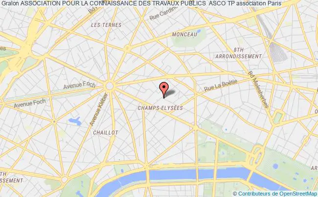 plan association Association Pour La Connaissance Des Travaux Publics  Asco Tp Paris 8e