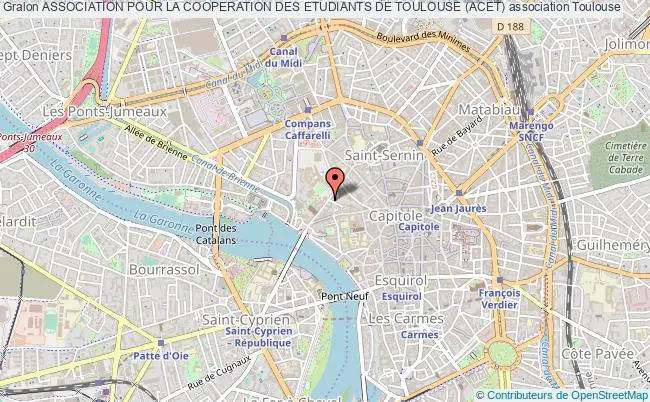 plan association Association Pour La Cooperation Des Etudiants De Toulouse (acet) Toulouse