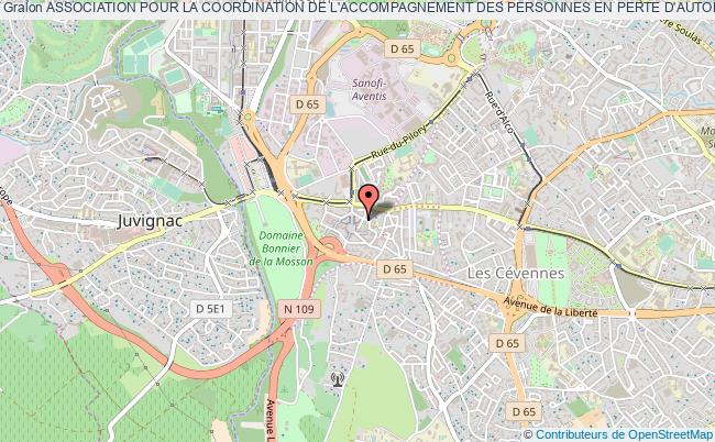 plan association Association Pour La Coordination De L'accompagnement Des Personnes En Perte D'autonomie (acappa) Montpellier