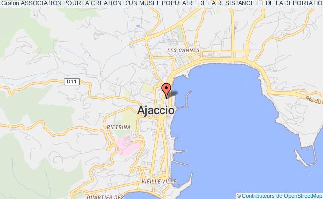 plan association Association Pour La CrÉation D'un MusÉe Populaire De La RÉsistance Et De La DÉportation En Corse/acmprdc Ajaccio
