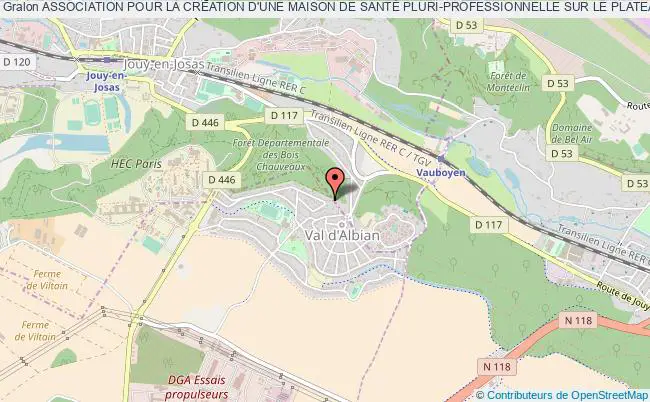 plan association Association Pour La CrÉation D'une Maison De SantÉ Pluri-professionnelle Sur Le Plateau De Saclay Saclay