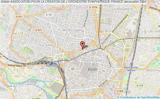 plan association Association Pour La Creation De L'orchestre Symphonique France Dijon