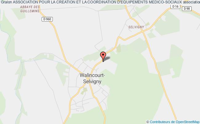 plan association Association Pour La Creation Et La Coordination D'equipements Medico-sociaux Walincourt-Selvigny