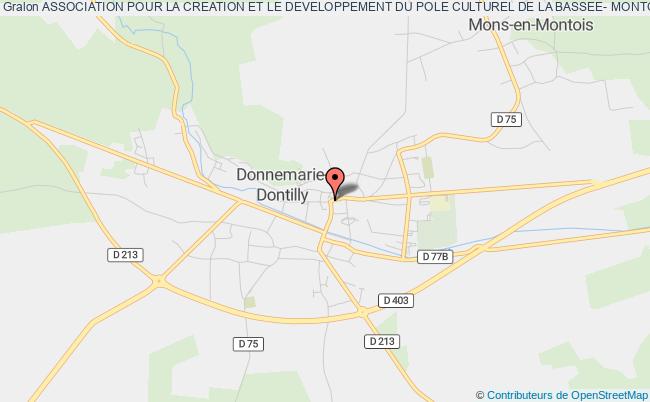plan association Association Pour La Creation Et Le Developpement Du Pole Culturel De La Bassee- Montois (acrÉdÉpÔ) Donnemarie-Dontilly