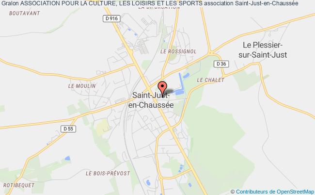plan association Association Pour La Culture, Les Loisirs Et Les Sports Saint-Just-en-Chaussée