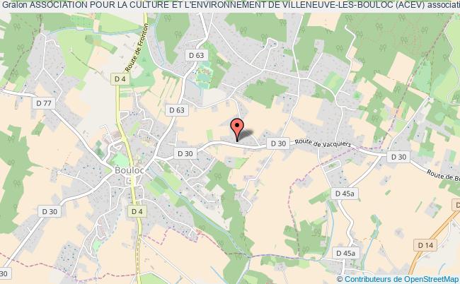 plan association Association Pour La Culture Et L'environnement De Villeneuve-les-bouloc (acev) Villeneuve-lès-Bouloc