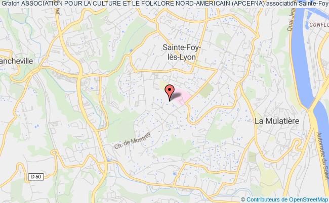 plan association Association Pour La Culture Et Le Folklore Nord-americain (apcefna) Sainte-Foy-lès-Lyon