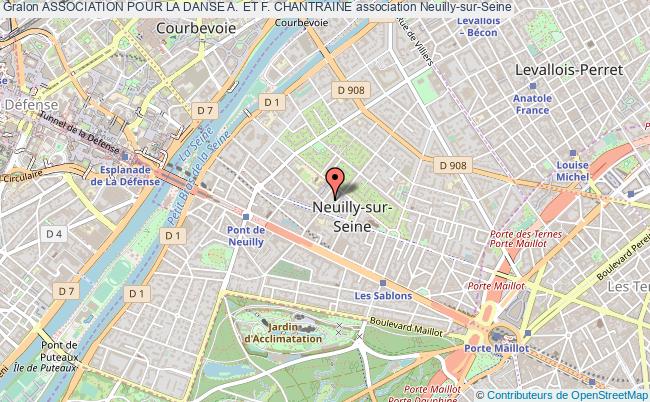 plan association Association Pour La Danse A. Et F. Chantraine Neuilly-sur-Seine