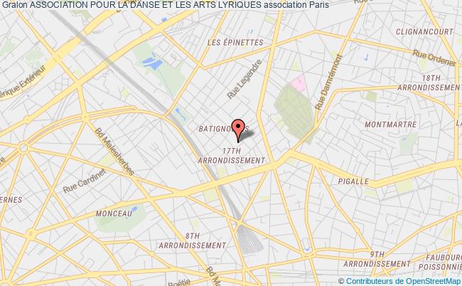 plan association Association Pour La Danse Et Les Arts Lyriques Paris