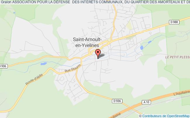 plan association Association Pour La DÉfense  Des IntÉrÊts Communaux, Du Quartier Des Amorteaux Et De L'environnement Arnolphien Saint-Arnoult-en-Yvelines