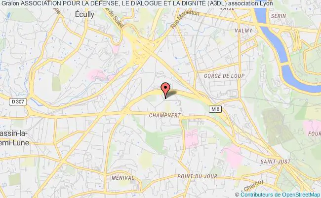 plan association Association Pour La DÉfense, Le Dialogue Et La DignitÉ (a3dl) Lyon