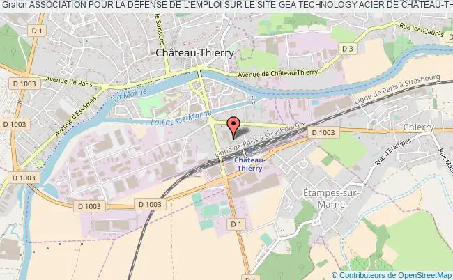 plan association Association Pour La DÉfense De L'emploi Sur Le Site Gea Technology Acier De ChÂteau-thierry Château-Thierry
