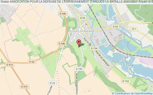 ASSOCIATION POUR LA DEFENSE DE L'ENVIRONNEMENT D'ARQUES-LA-BATAILLE