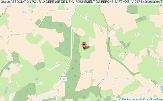 plan association Association Pour La Defense De L'environnement Du Perche Sarthois ( Adeps) Saint-Maixent