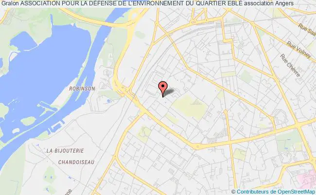 plan association Association Pour La DÉfense De L'environnement Du Quartier EblÉ Angers