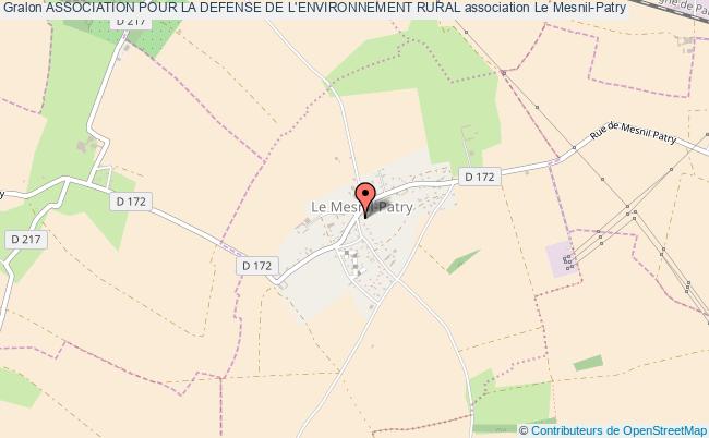 plan association Association Pour La Defense De L'environnement Rural Le    Mesnil-Patry